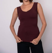 Second Skin by RD Style Off Shoulder Top in prune - women's blouse