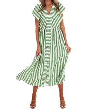 Umgee - Women's Hometown Honey Stripe Midi Dress