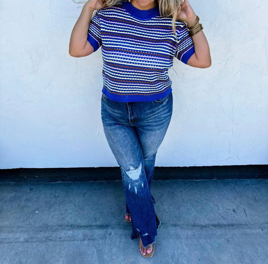 Blakely - Abby Stripe Knit Top