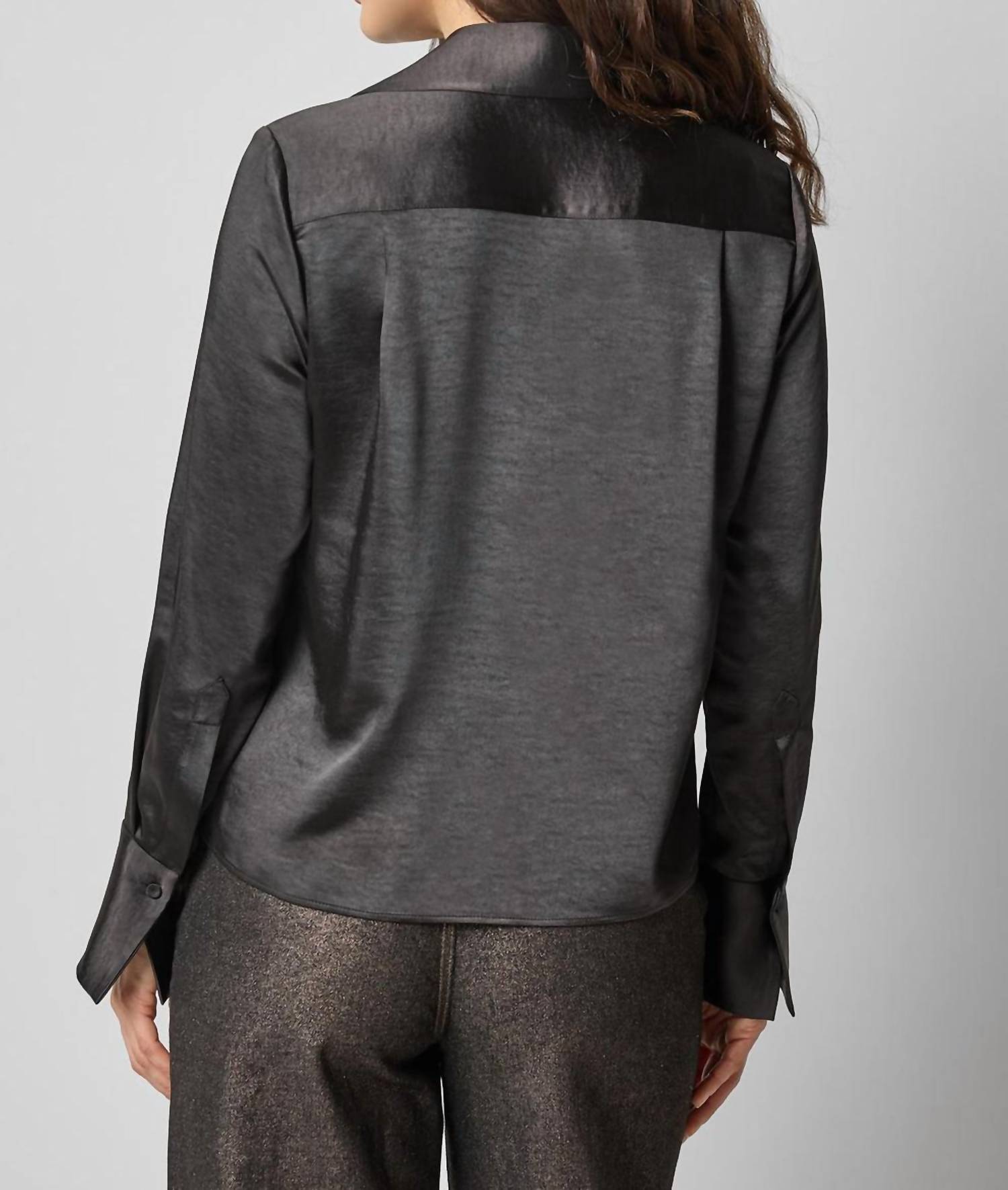 Lilla P - Satin Button Down