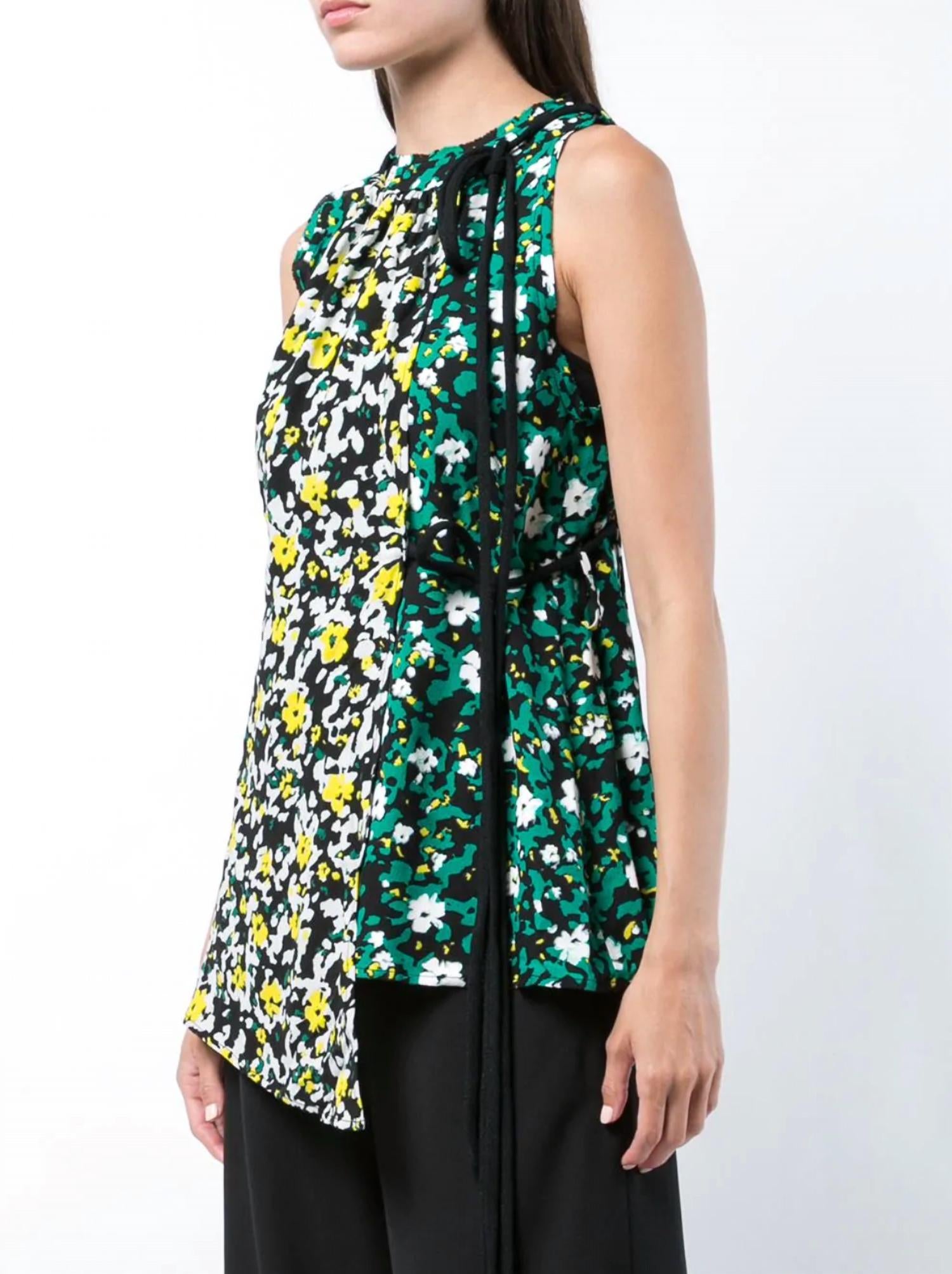 Proenza Schouler - Floral Asymmetrical Top