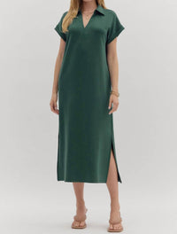 Entro - Collared Midi Dress