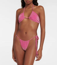 Bananhot Chili Bikini Bottoms in pink shimmer - women's swimwear