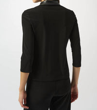 Joseph Ribkoff - Women's Zip Front Faux Collared Top