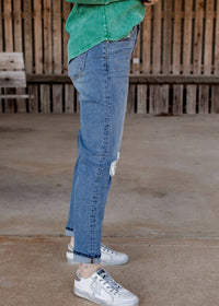 Kancan - Tera High Rise Cuffed Mom Jeans