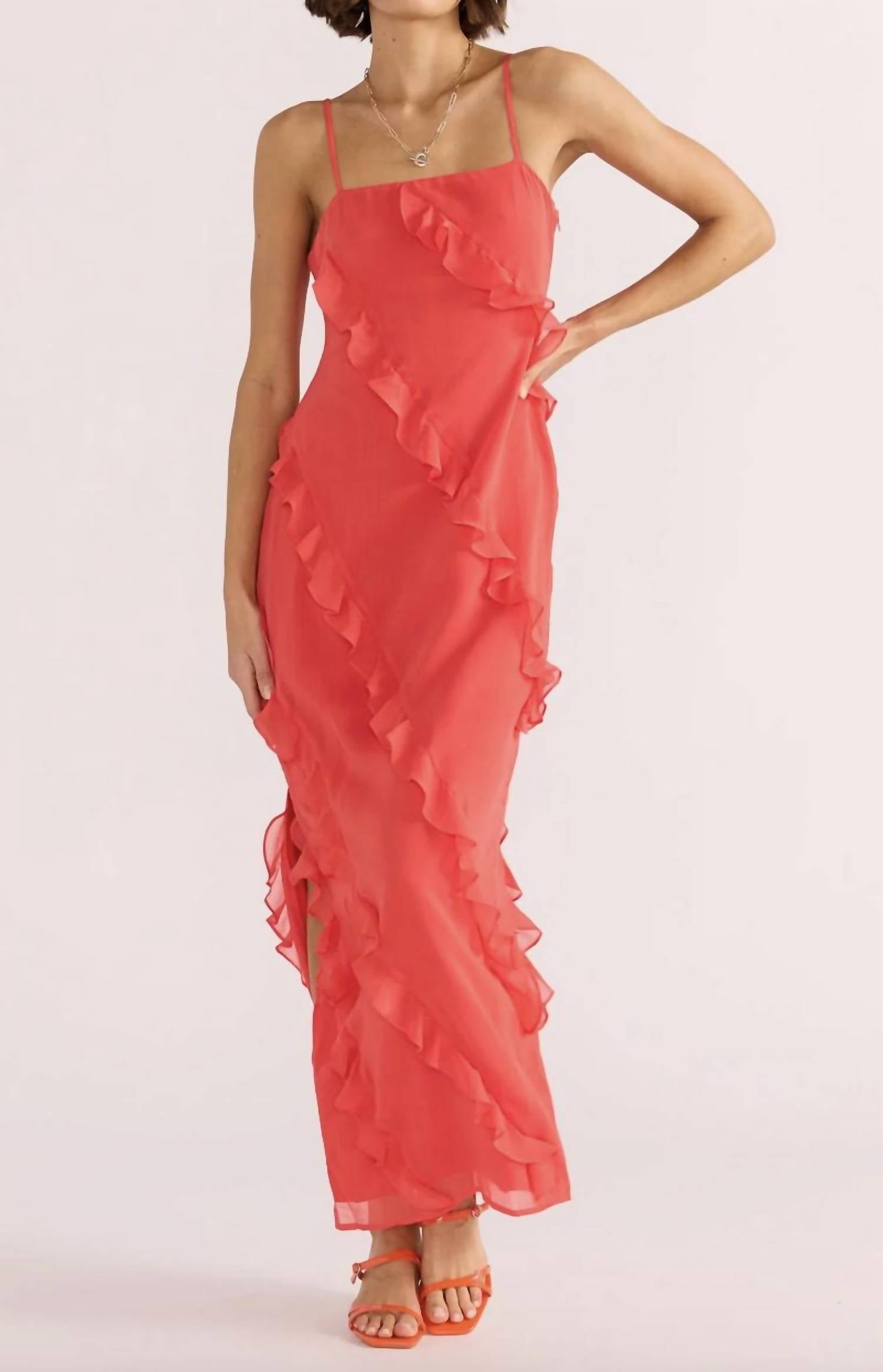 Minkpink - Women's Venus Ruffle Maxi Dress
