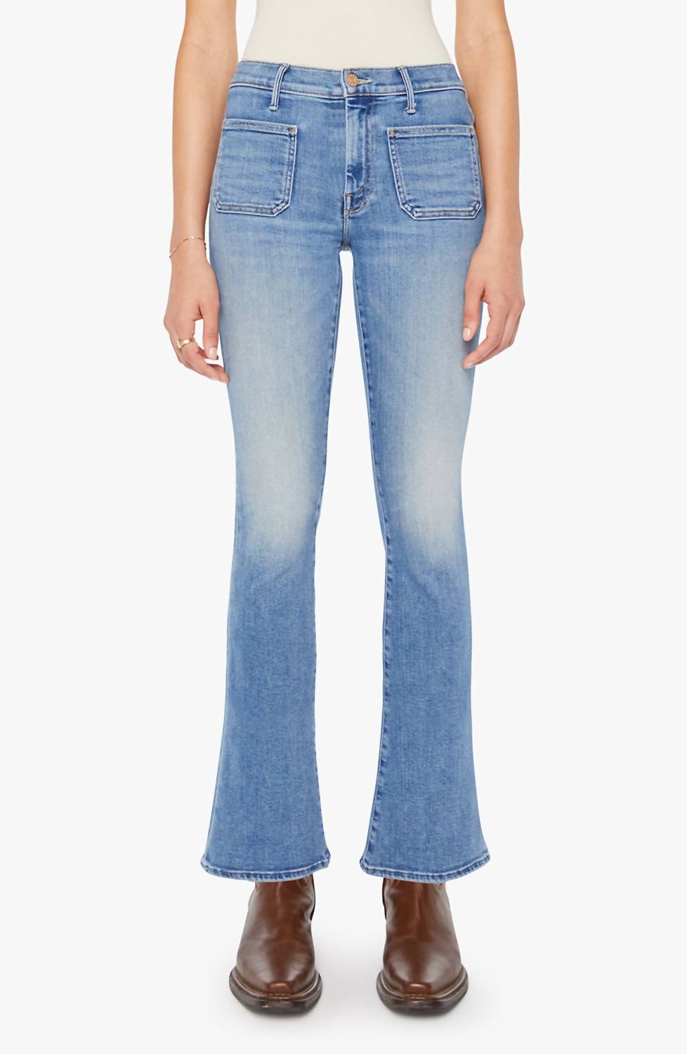 Mother - Weekend Patch Pocket Flare Leg Jeans