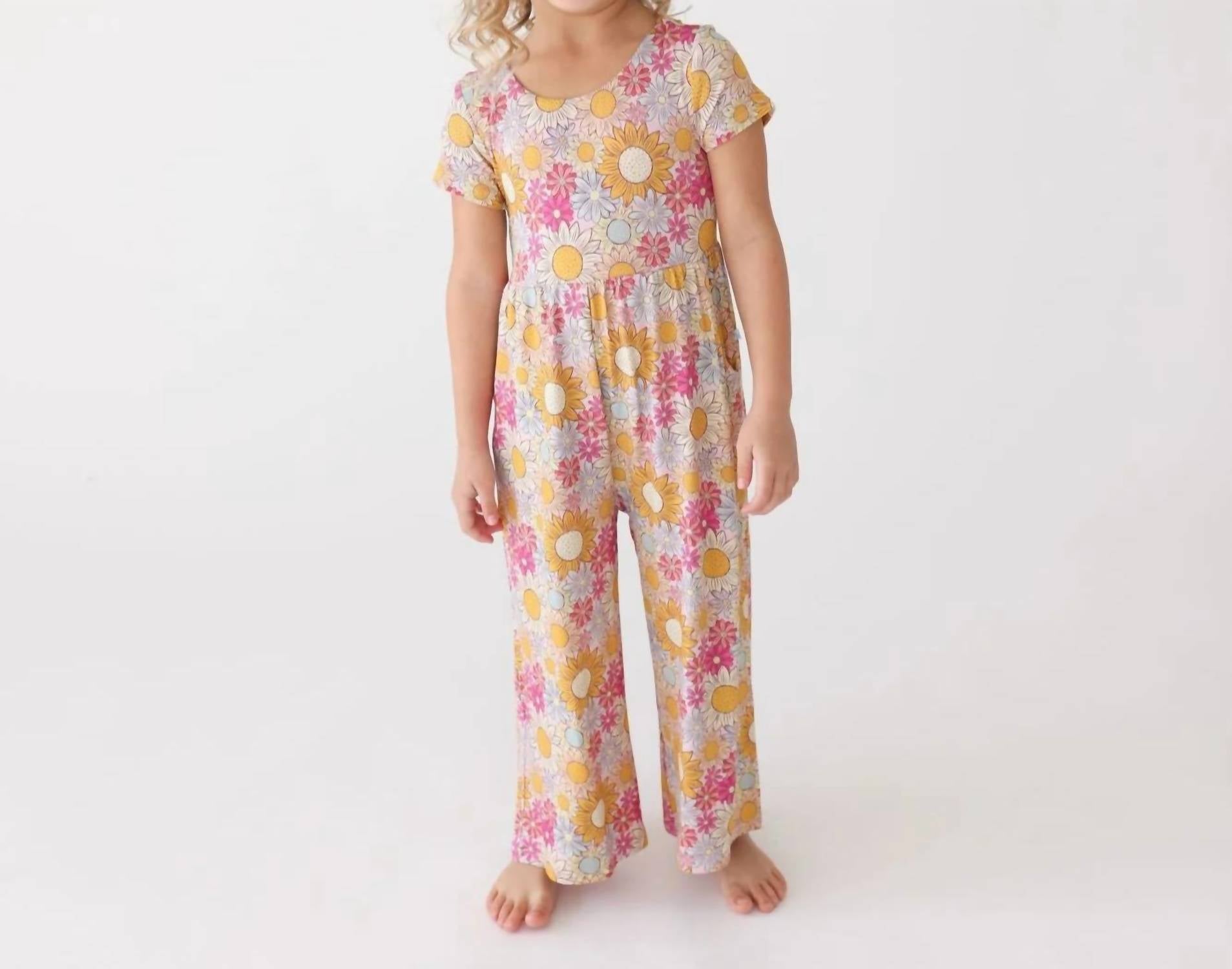 Posh Peanut - Girls Scoop Back Jumpsuit