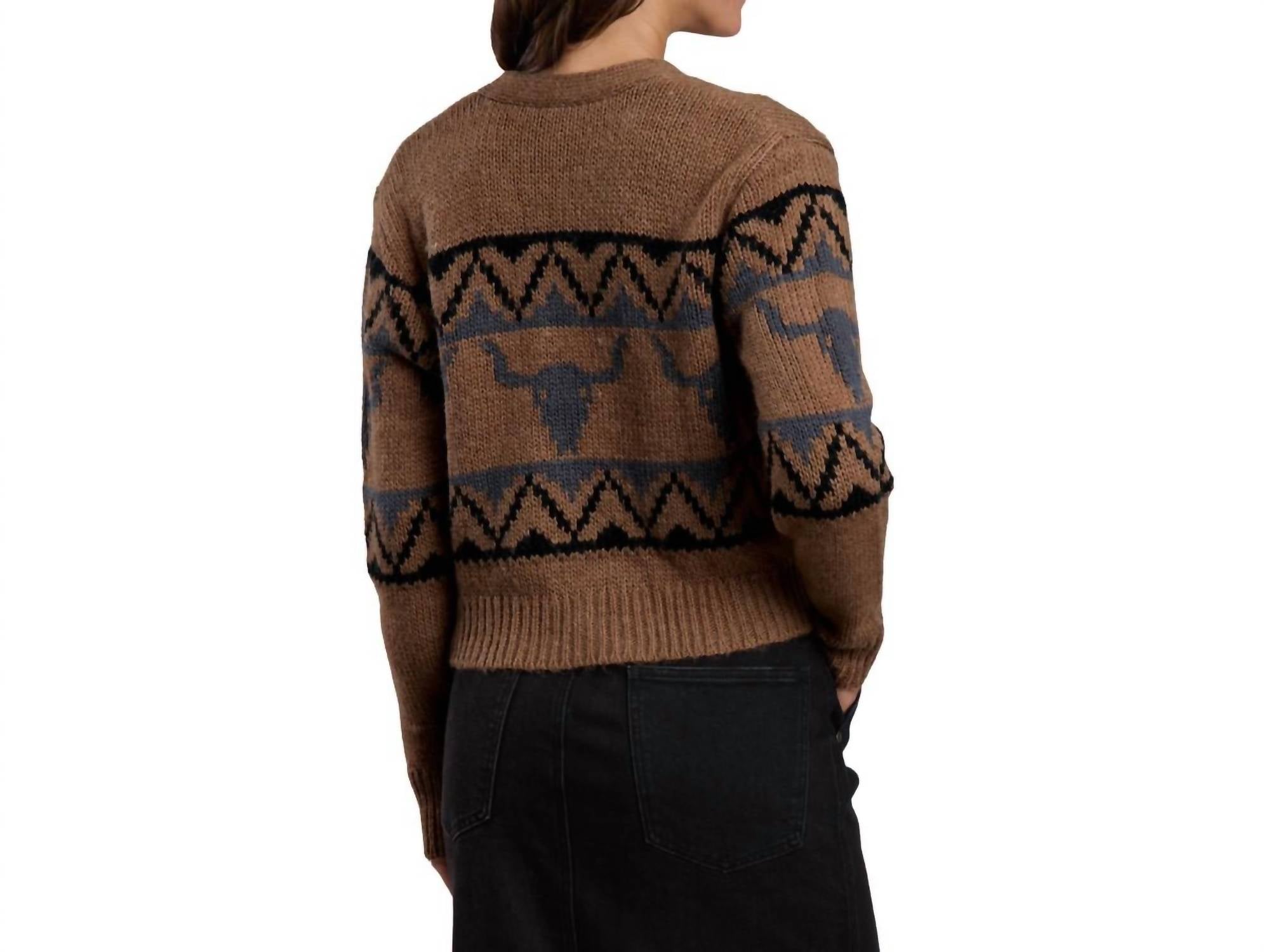 Stetson - Steer Head Cropped Cardigan