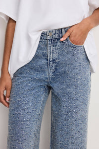 Good American - Good Skate Wide Crystal Jeans