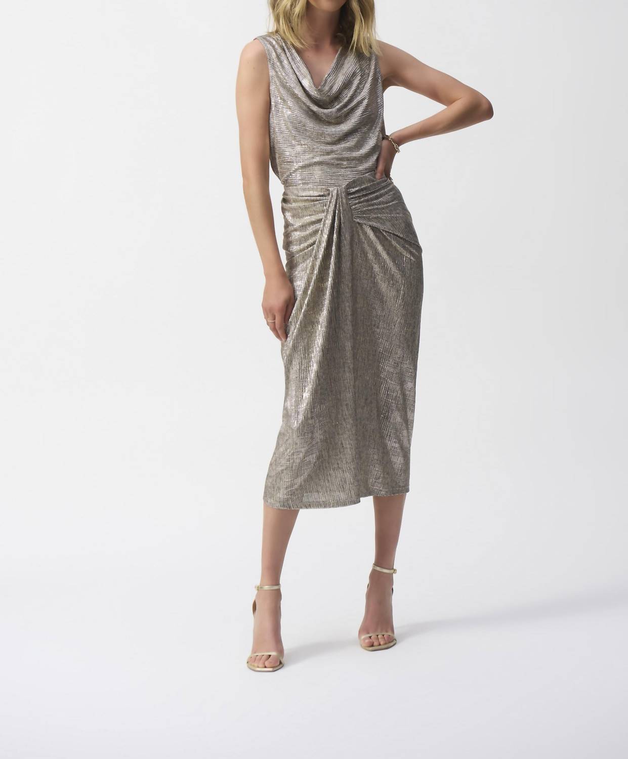 Joseph Ribkoff - Elegant Ruched Bodycon Skirt