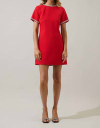 Sugarlips - Kaitlyn Rhinestone Shift Mini Dress