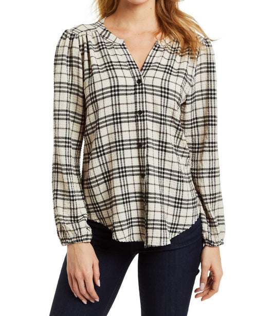 Jalen Plaid Blouse