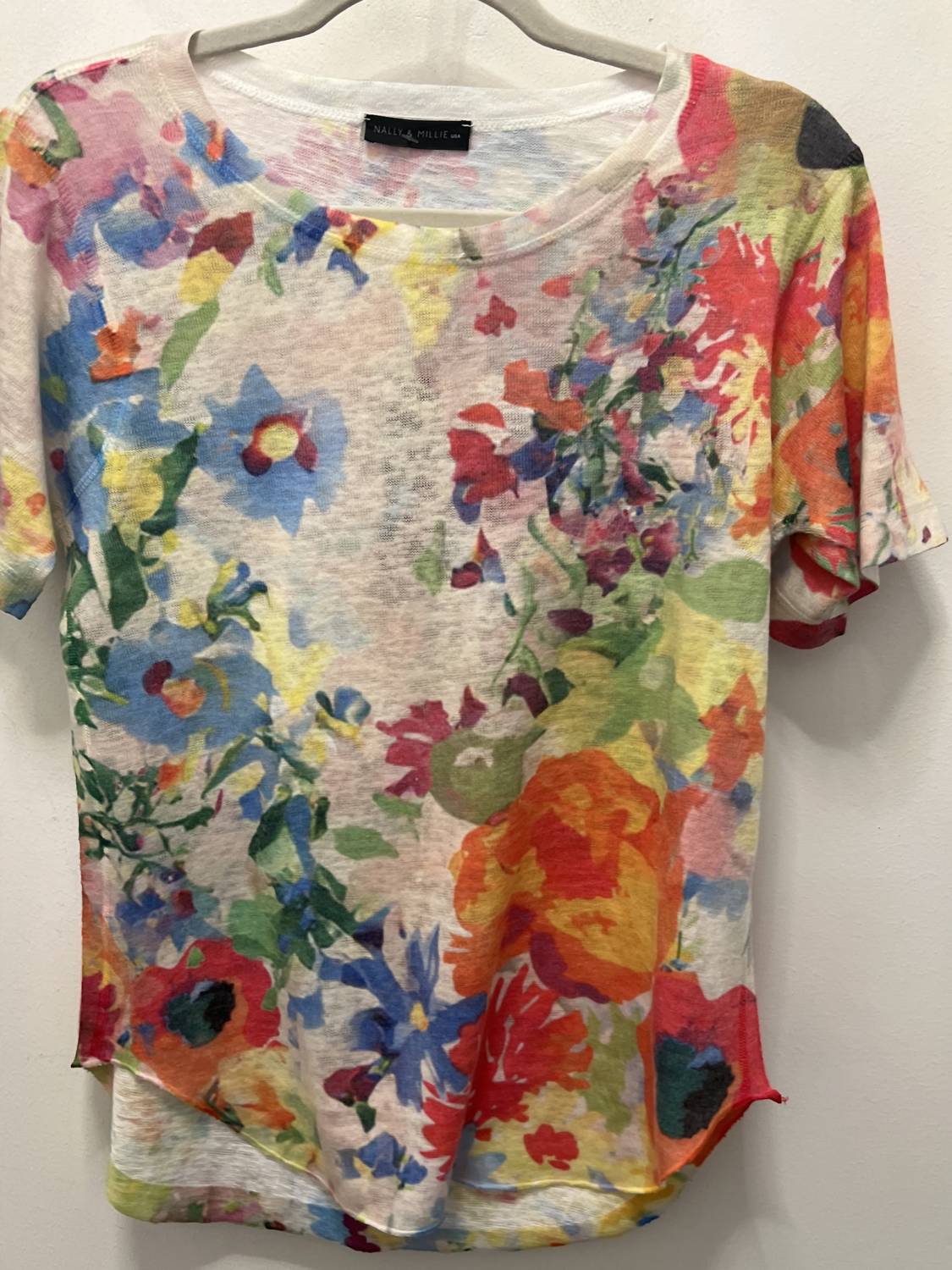 Nally & Millie - Printed Floral Crew Neck