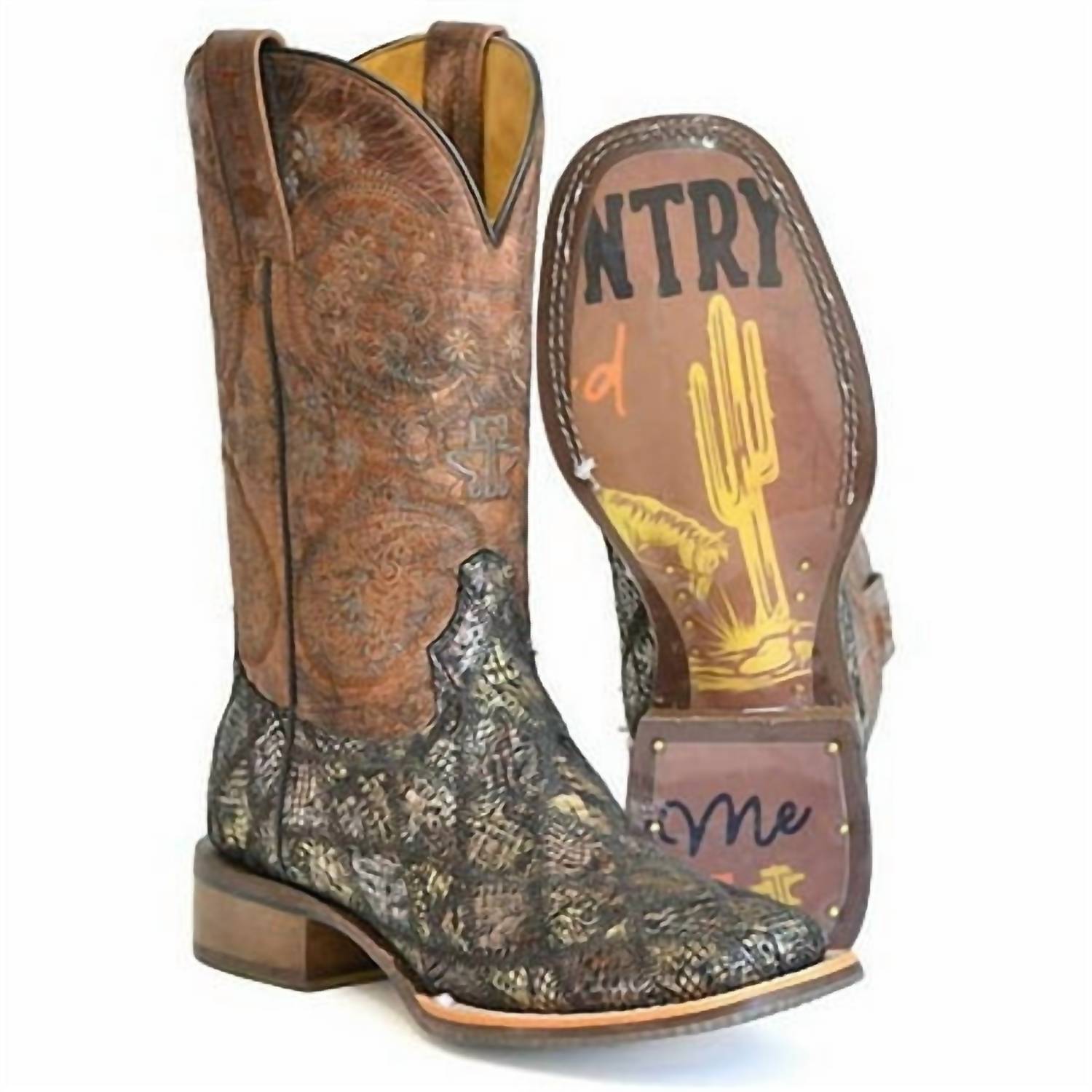Tin Haul - Women's Paisley Python Boot
