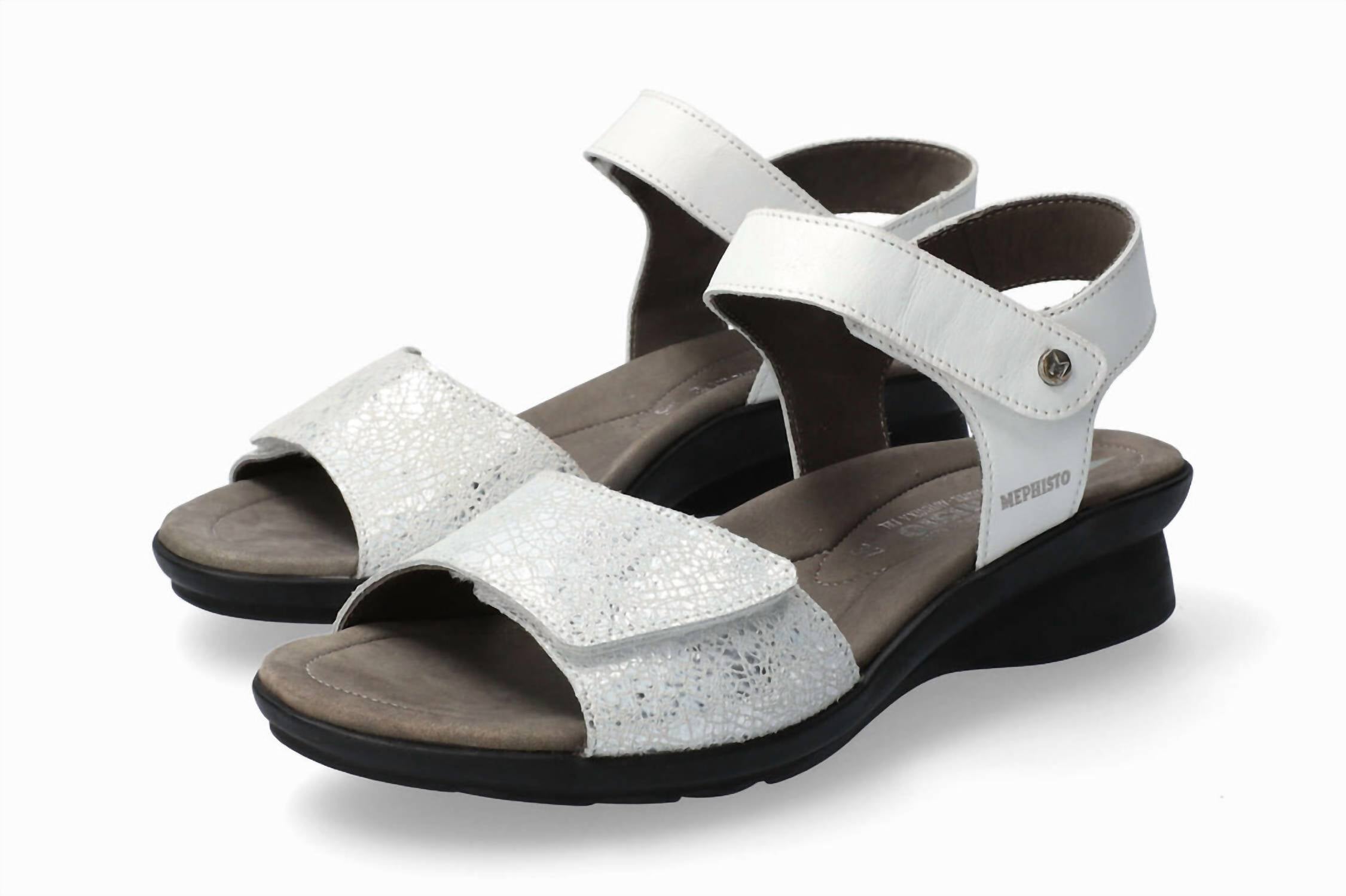 MEPHISTO Women's Patty Sandals in white - women's sandal