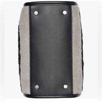 CALVIN KLEIN Women's Shoulder Bag in black and cream - women's bag - view 9