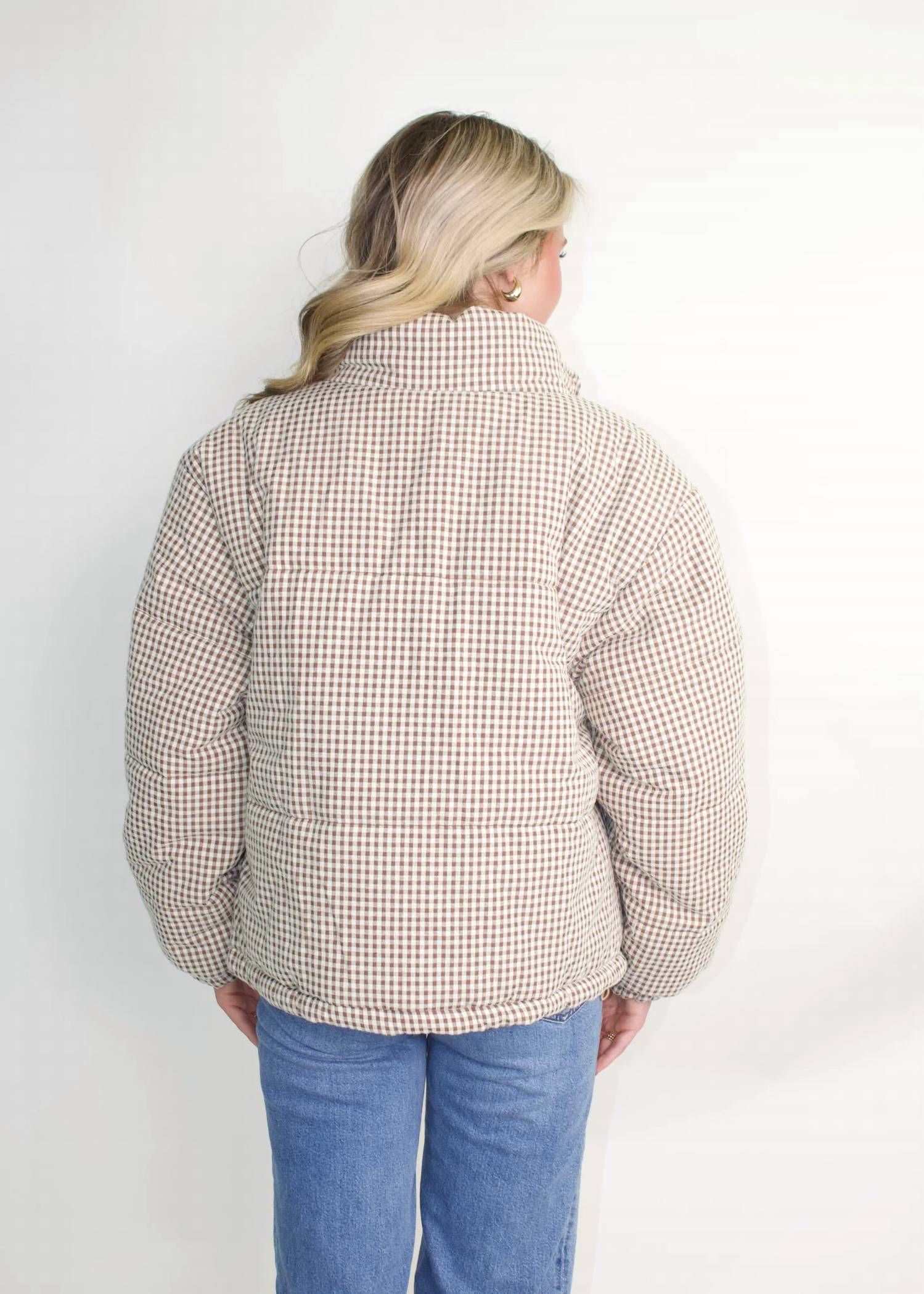 Le Lis - GINGHAM PUFFER JACKET