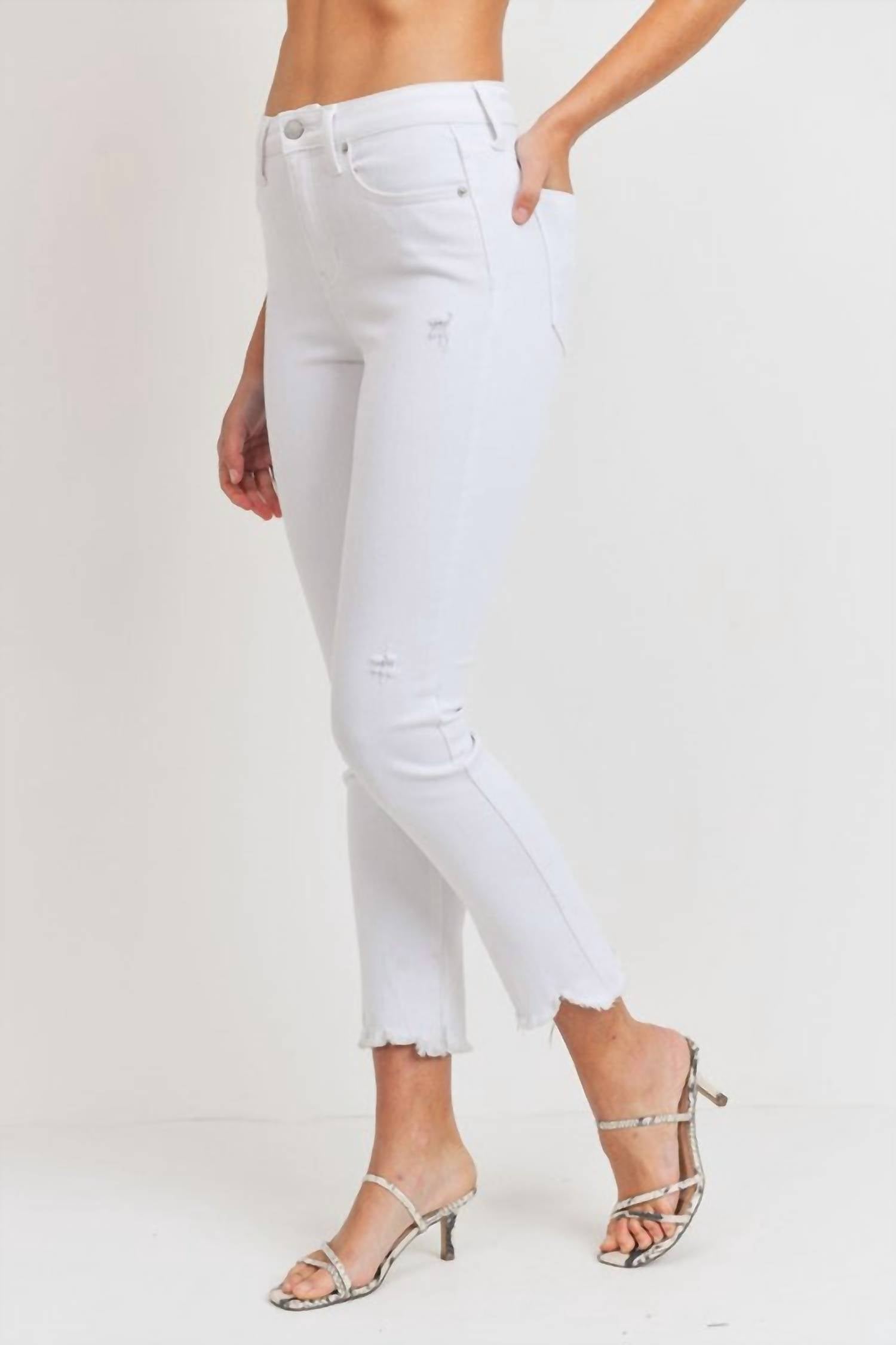 Just Usa - High Rise Straight Leg Jeans