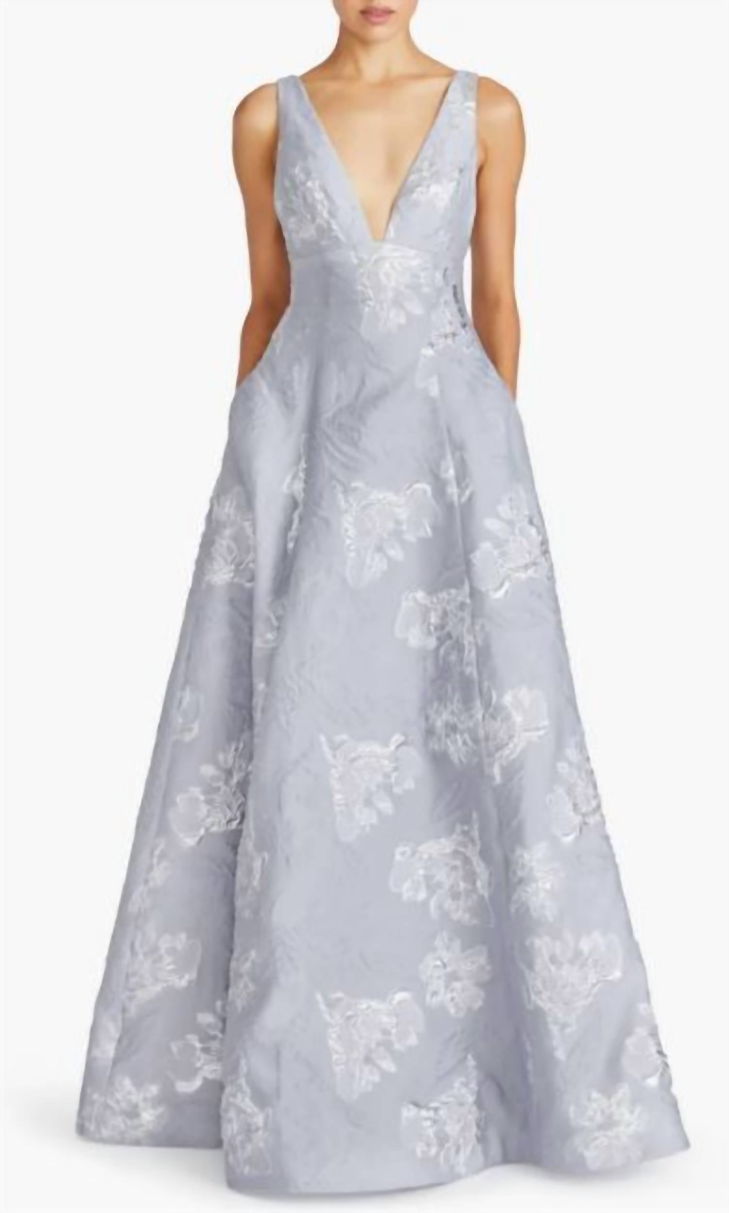 Ml Monique Lhuillier - Madeline Jacquard Gown