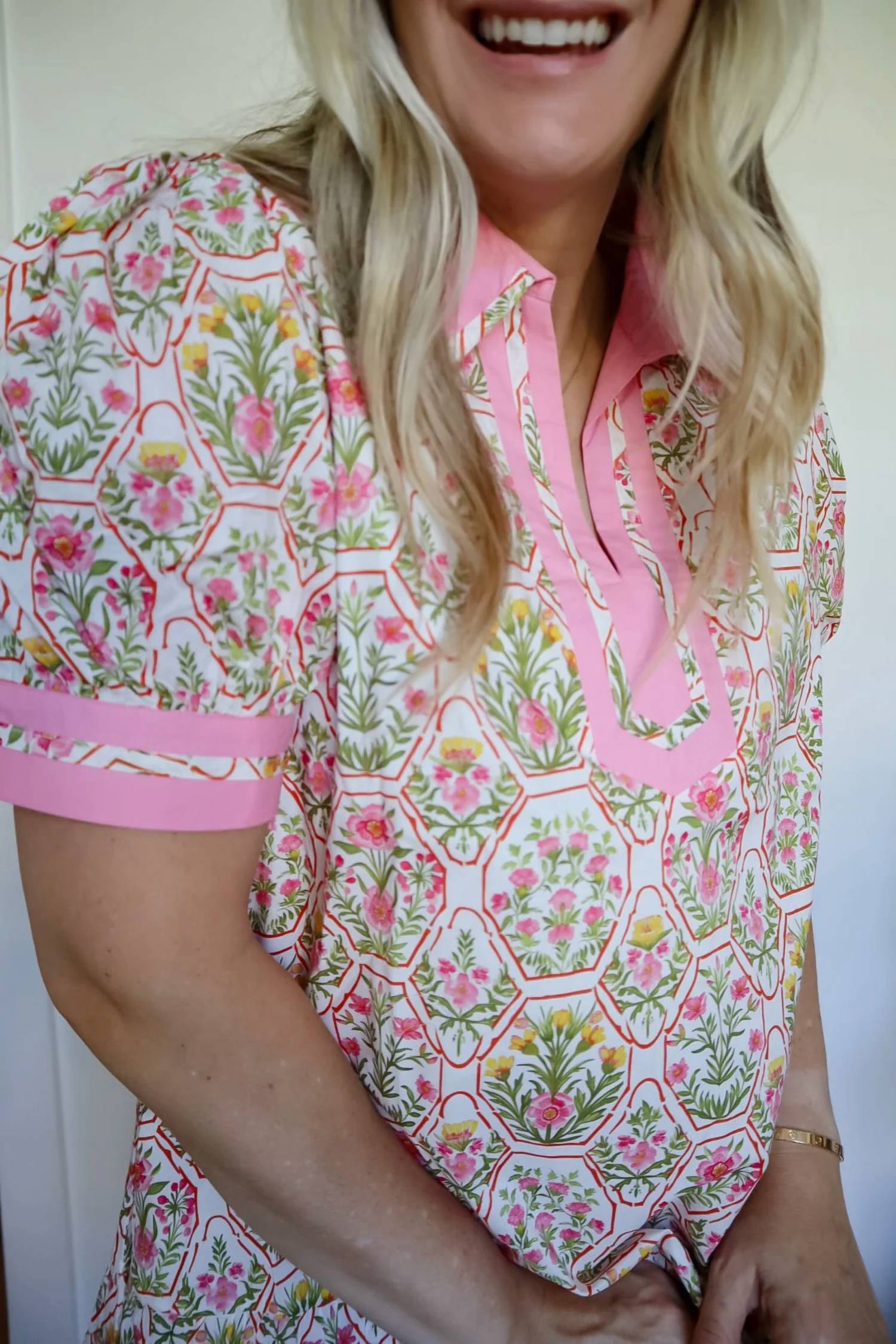 &Merci - Rebecca Floral Drop Waist Mini Dress