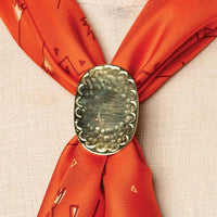 Jenni Earle - Women's Oval Scalloped Brass Bandana