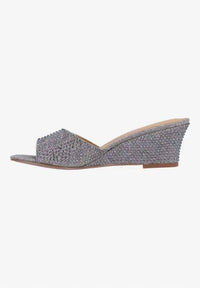 J. Renee - Women's Coralie Rhinestones Slip On Sandals