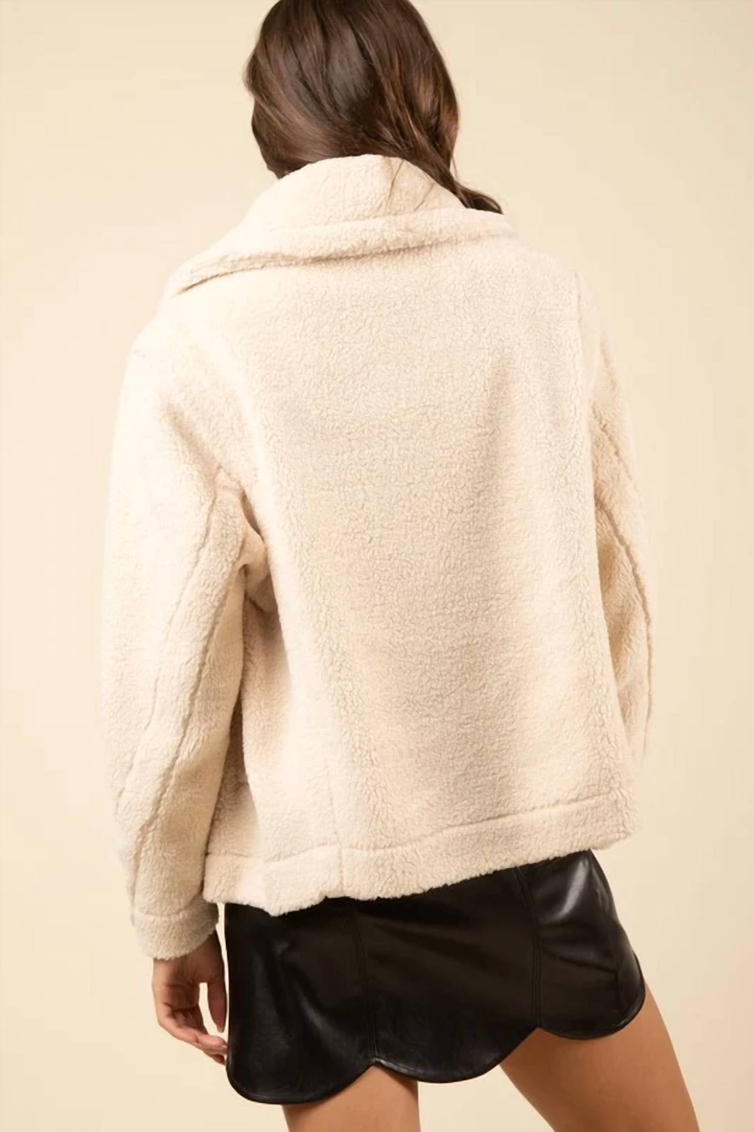 Very J - Teddy Coat Fur Sherpa Jacket