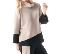 Pure Essence - Two Tone Casual Pullover Top