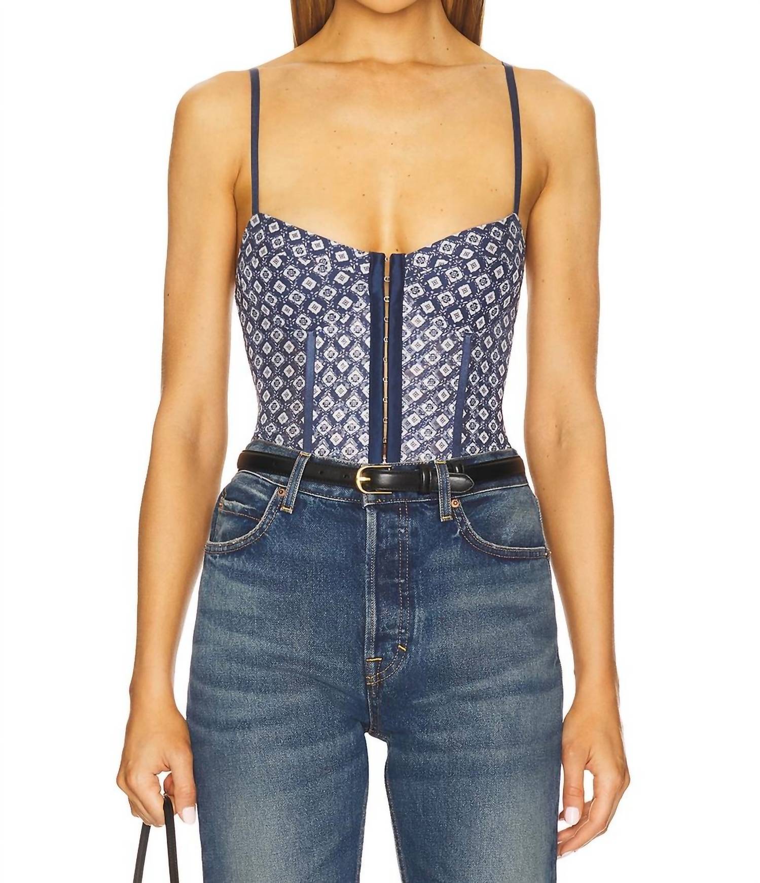Free People - Night Rhythm Printed Bodysuit