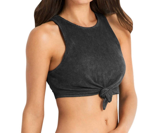 Seafolly - Mesh Tie Front Crop Top