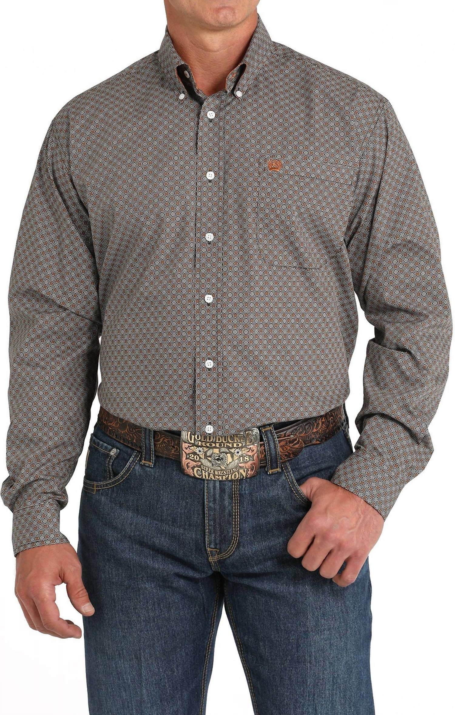 Cinch - Geometric Button Down Shirt