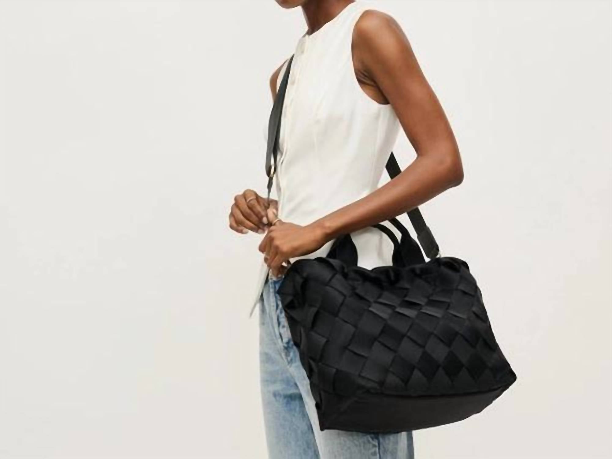 Urban Expressions Women's Ruth Woven Neoprene Crossbody Tote in black - women's bag - view 5