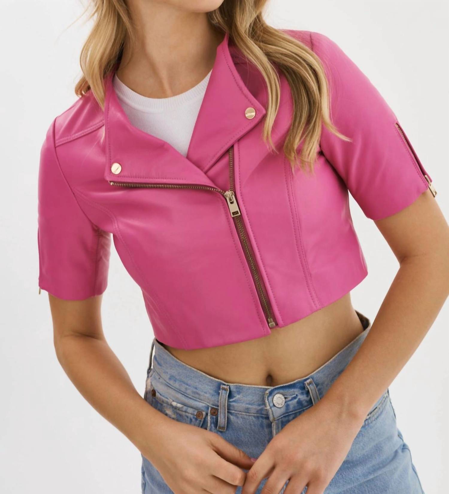 Lamarque - Kirsi Cropped Biker Jacket