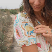 Ee:Some - Short Sleeves Slight Puff Top
