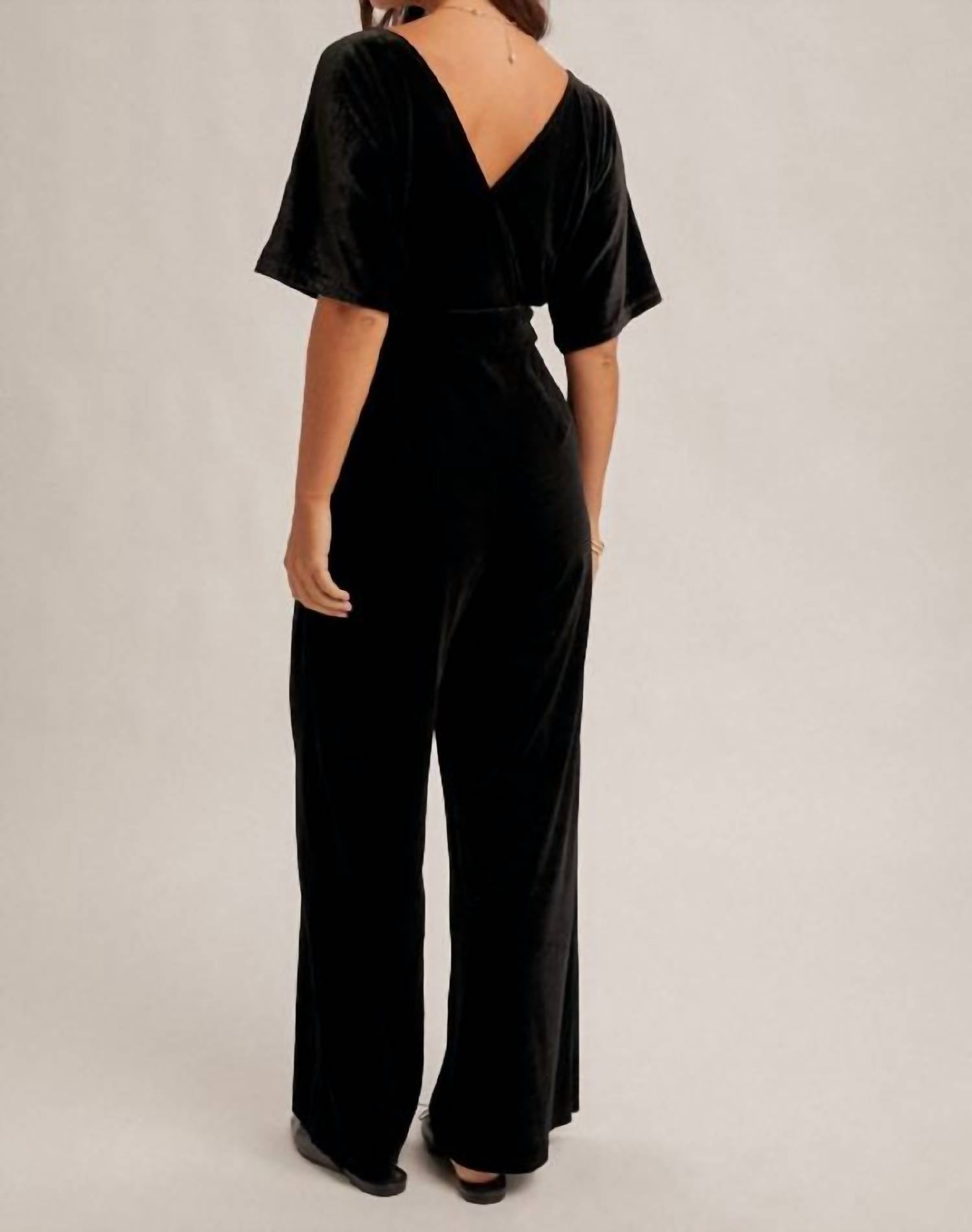 Hem & Thread - Midnight Velvet Jumpsuit