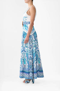 Camilla - Jersey Tank Dress With Contrast Skirt