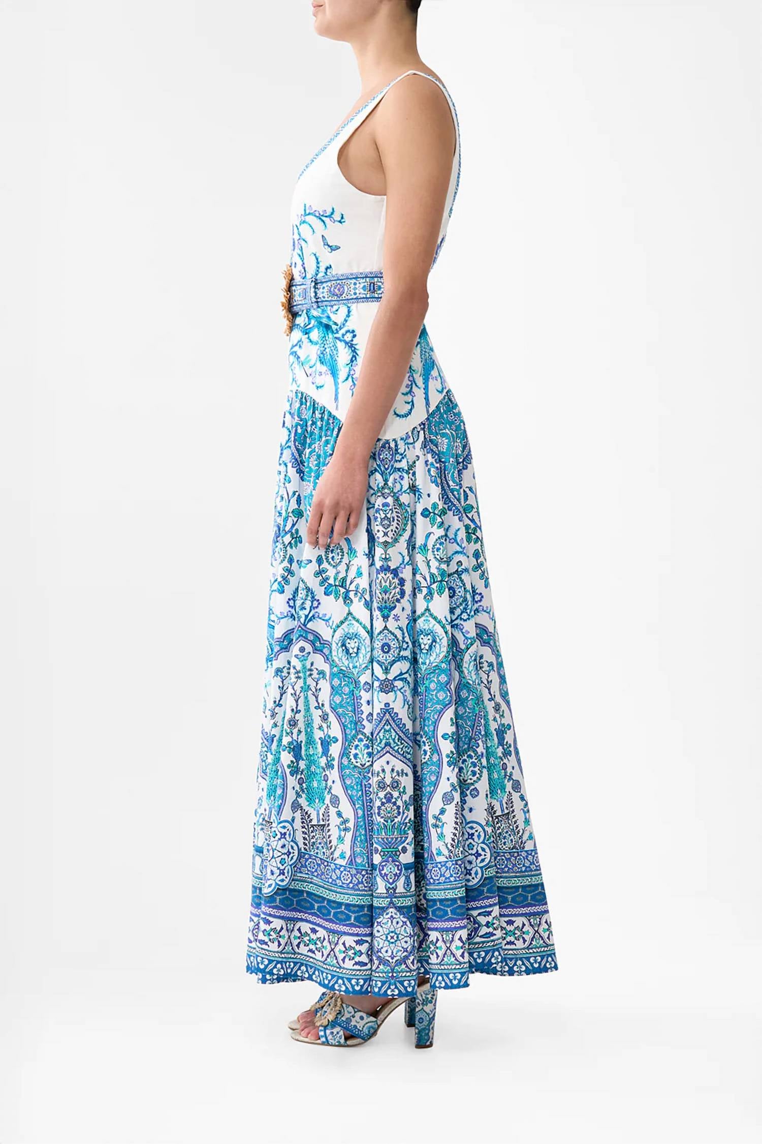 Camilla - Jersey Tank Dress With Contrast Skirt