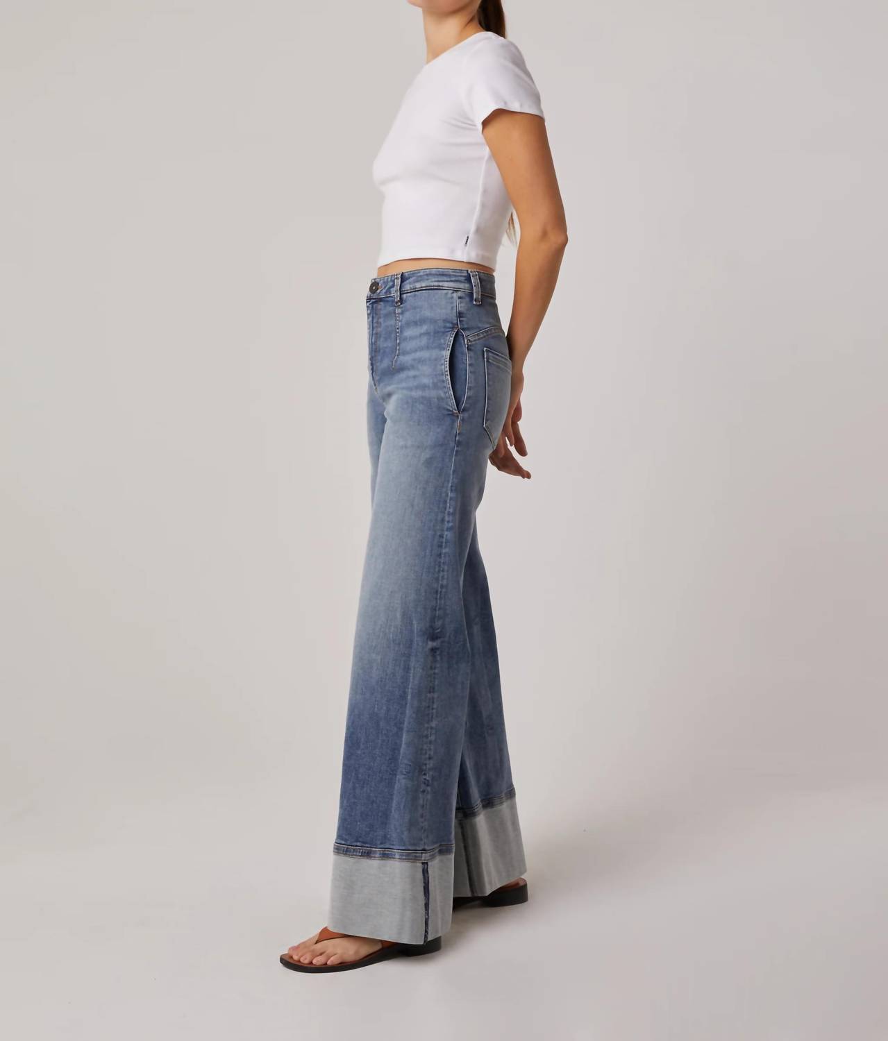 Edyson - Steve High Rise Wide Leg Jeans