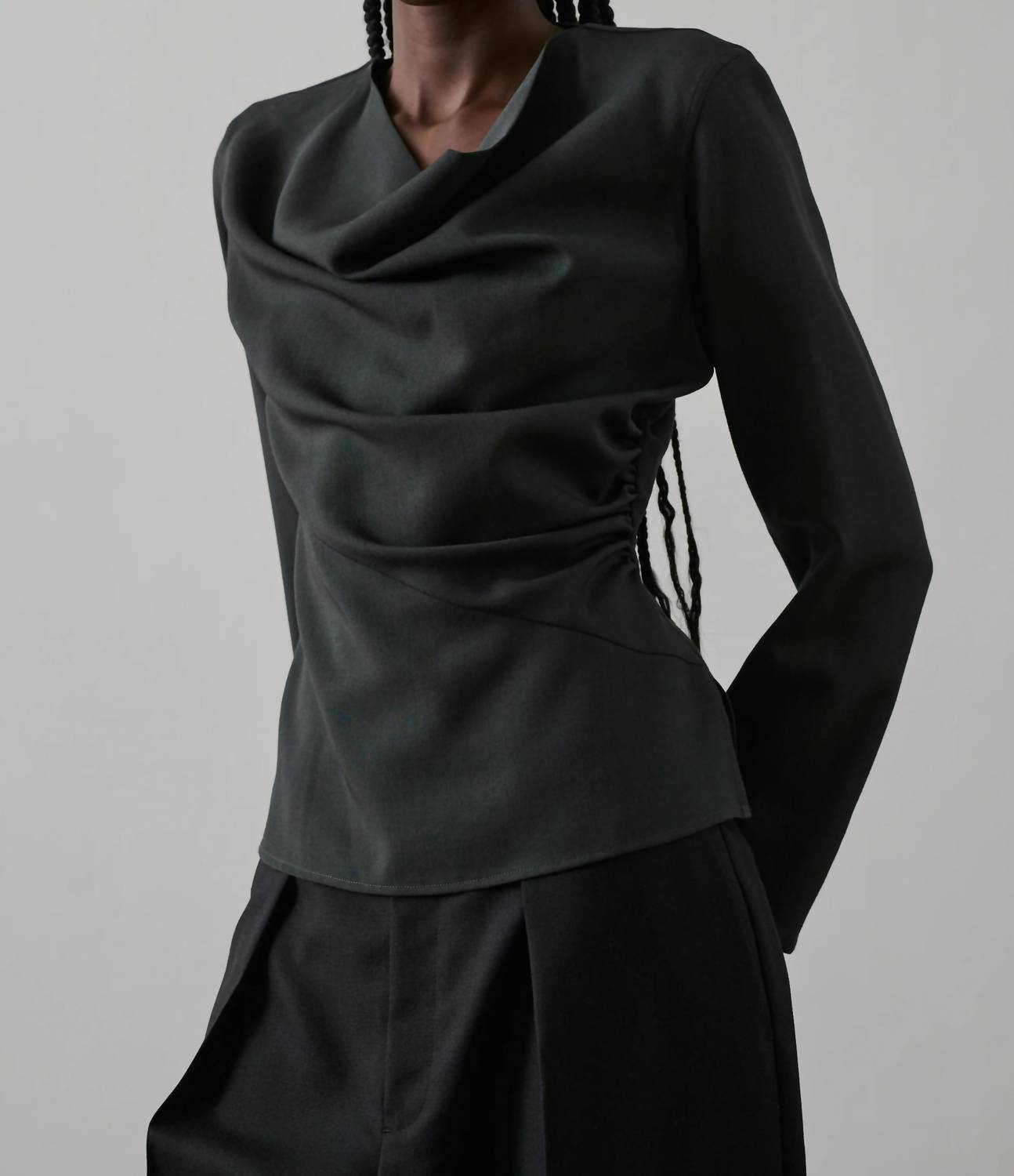soeur The Fidele Blouse in black - women's blouse - detail view