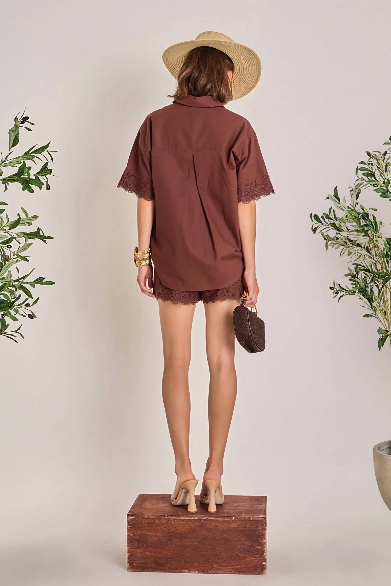 English Factory - Linen Lace Shirt