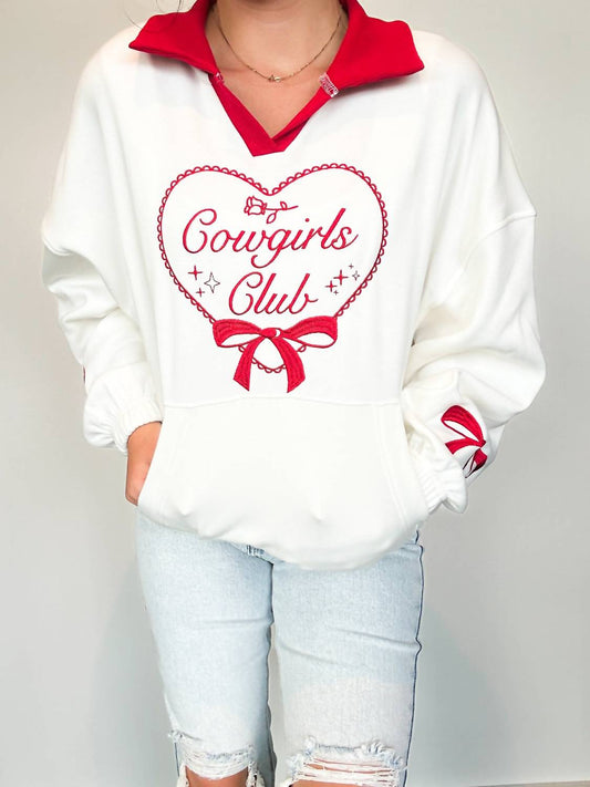 Mainstrip - Cowgirls Club Embroidered Pullover