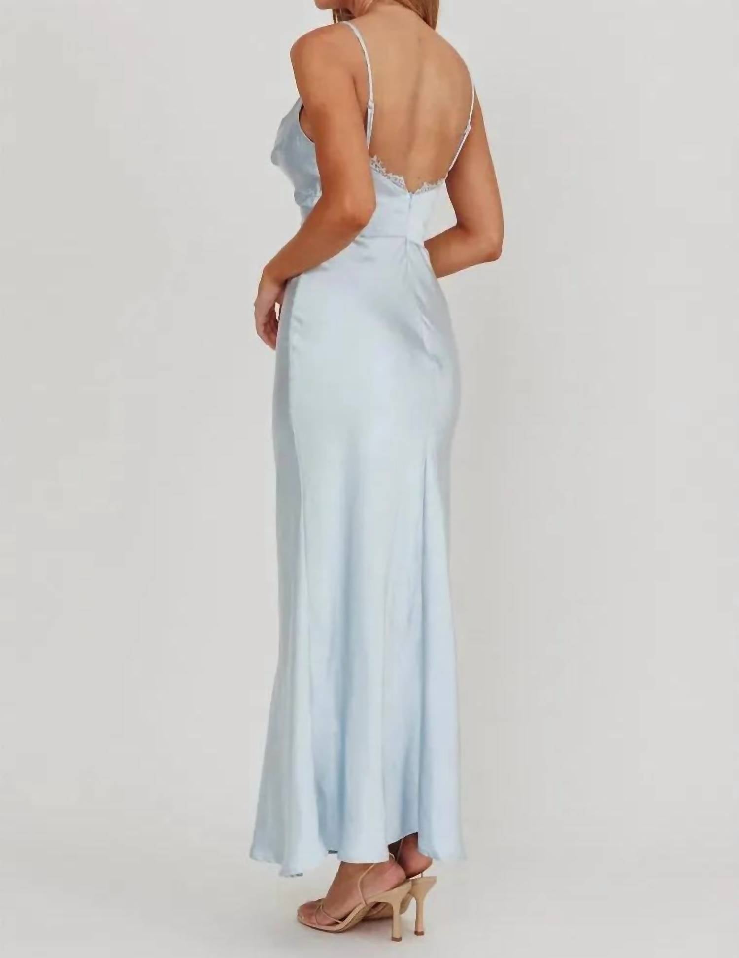 One And Only Collective - Surplice Embellished Trim Maxi Dress
