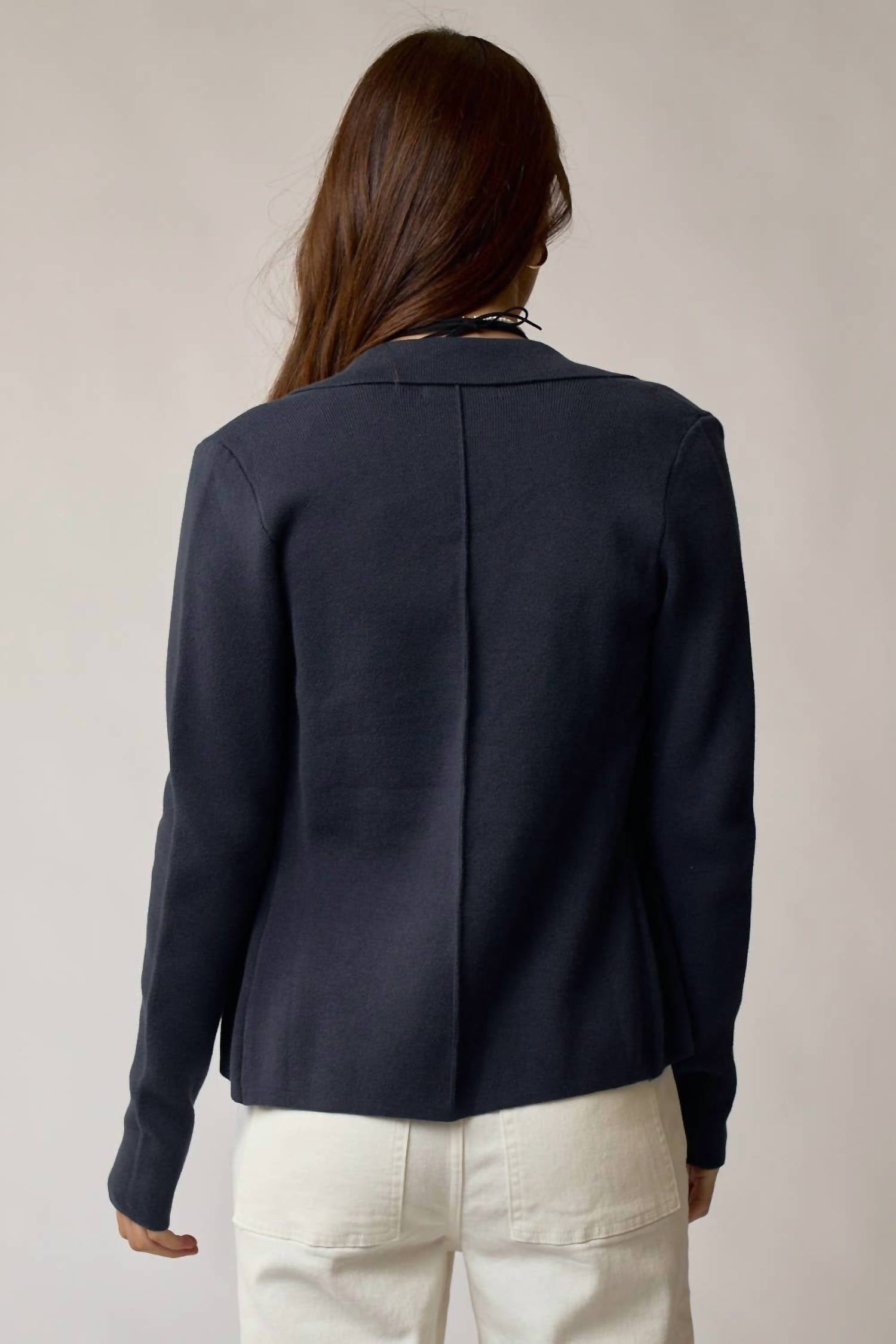 Lalavon - Classic Blazer Style Cardigan