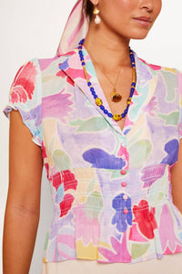 Rixo - Maelle Short Sleeve Top