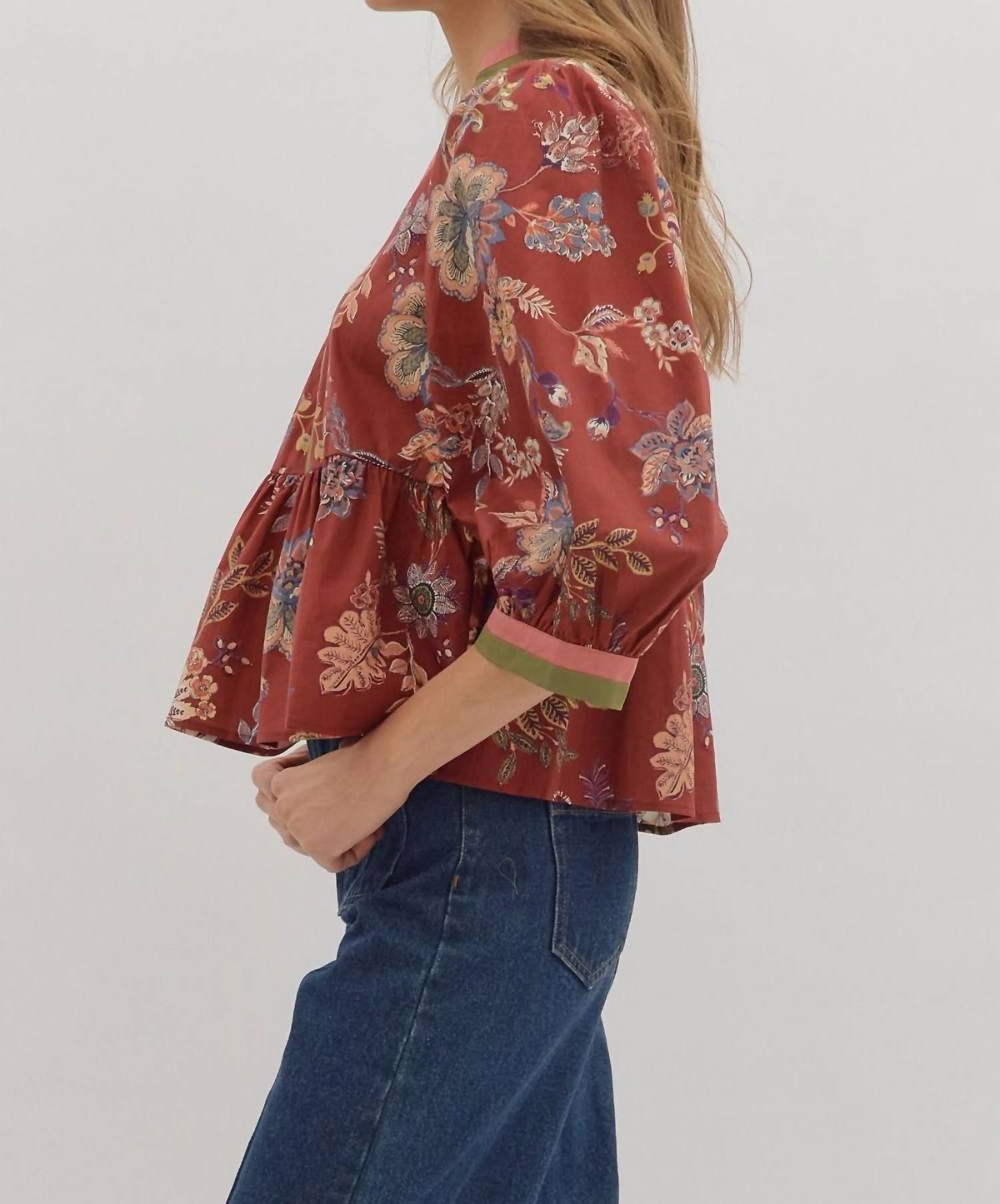 Entro - Winter Floral Top