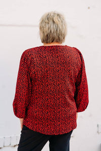 Multiples - Cheetah Knit Top