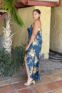 Dress Forum - Asymmetrical Floral Maxi Dress