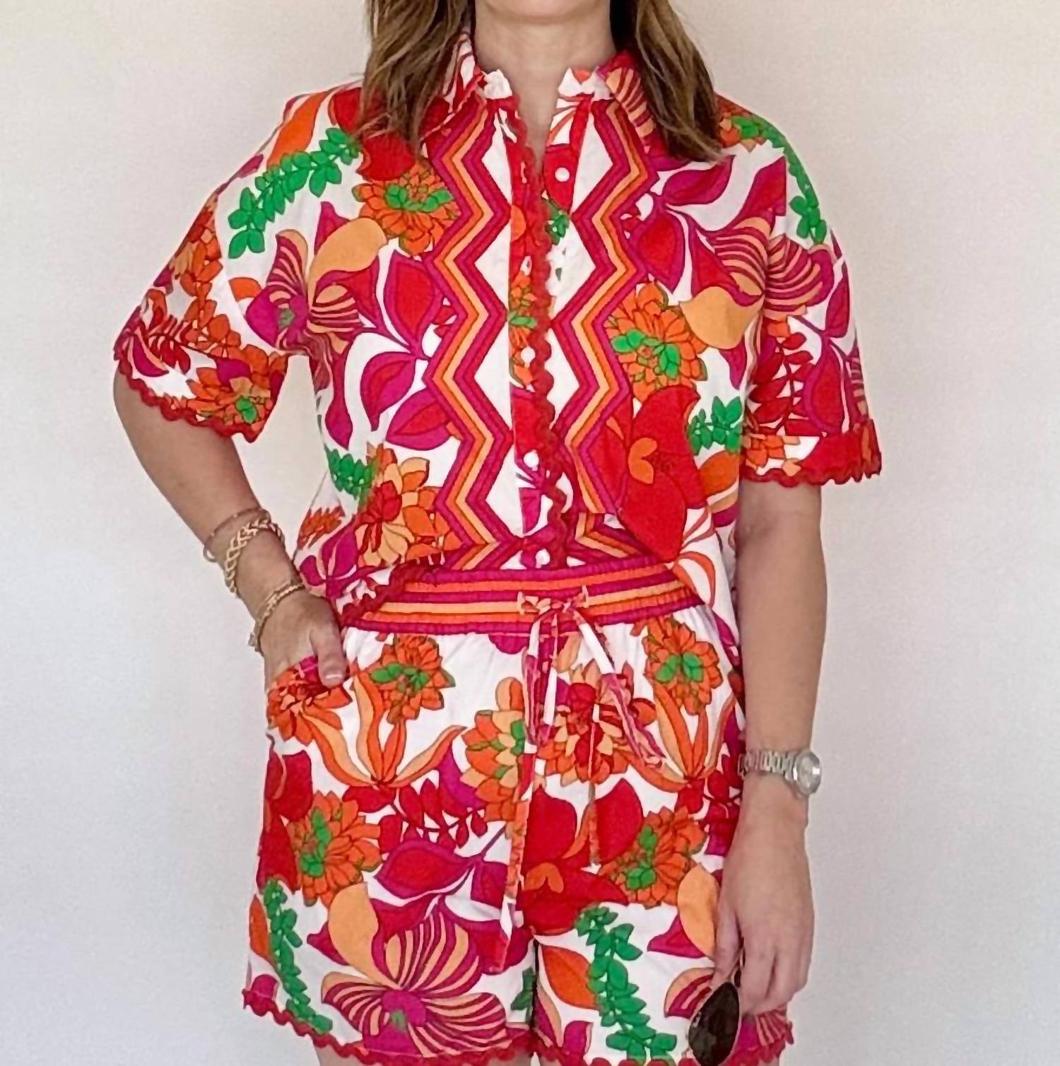 Mahila - Mari Short Sleeve Blouse