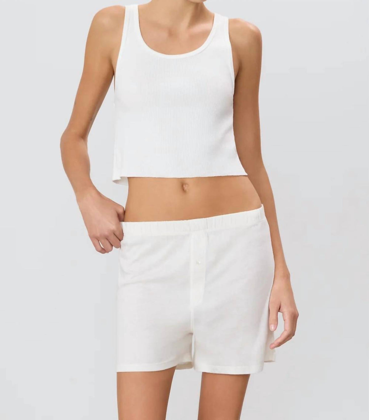 Eterne - Cropped Scoop Neck Tank